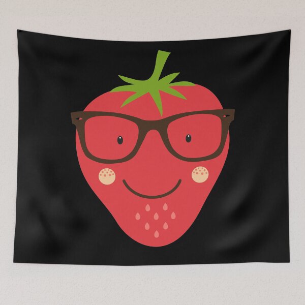 Artikelvorschau, Geeky oder Nerdy Strawberry tragen Gläser entworfen und verkauft von Magnetic Pajama.