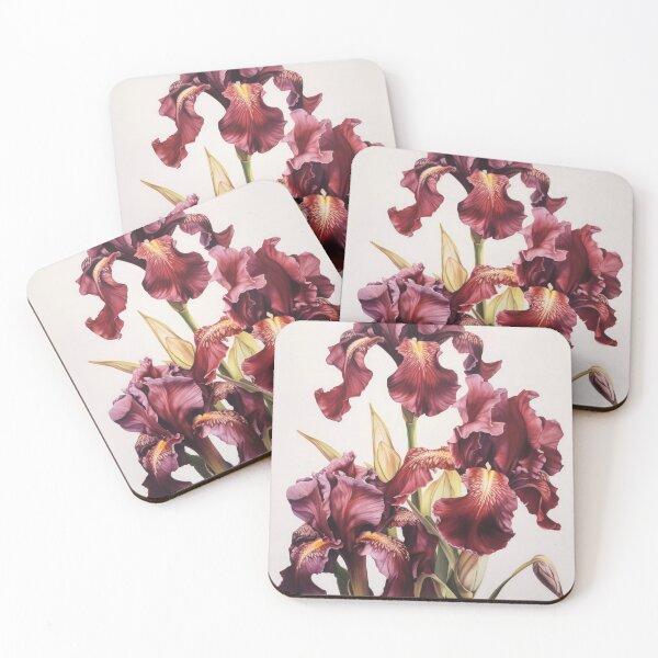 Item preview, Maroon Irises  designed and sold by Vanover Designs.