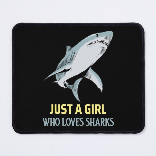 Item preview, Just A Girl Who Loves Sharks designed and sold by Harmonick-Tees.