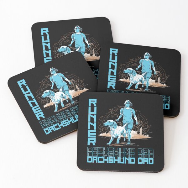 Item preview, Dachshund Running Partner: un diseño motivador para papás de perros activos designed and sold by brindled.