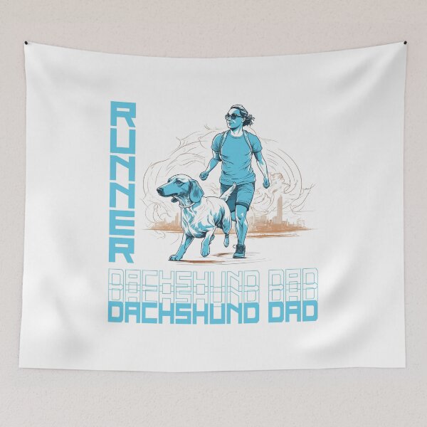 Item preview, Dachshund Running Partner - A Motivating Design for Active Dog Dads designed and sold by brindled.