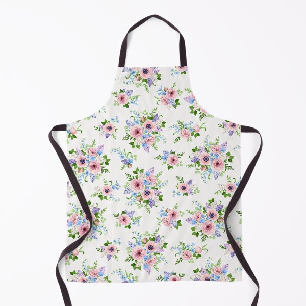 Item preview, Floral pattern with pink, blue, and purple flowers designed and sold by Naddya.