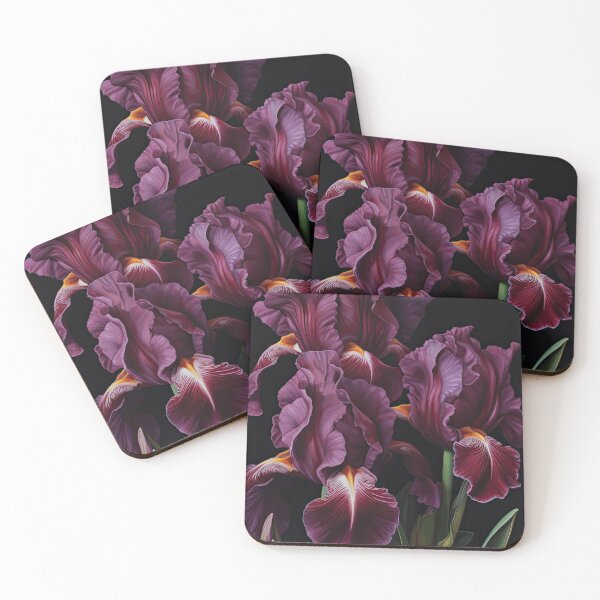Item preview, Maroon Irises  designed and sold by Vanover Designs.