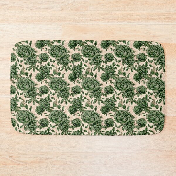 Item preview, Vintage Green Rose Pattern designed and sold by Heather Maree Design Studio.