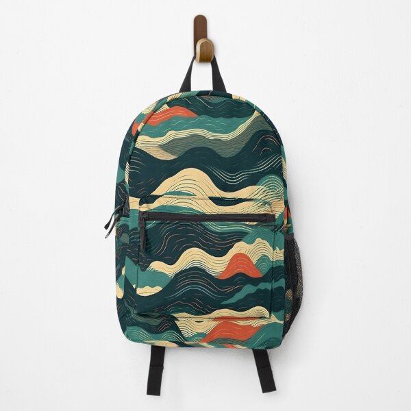 Item preview, Wavy Blue Mountain Pattern designed and sold by Aelbrn.