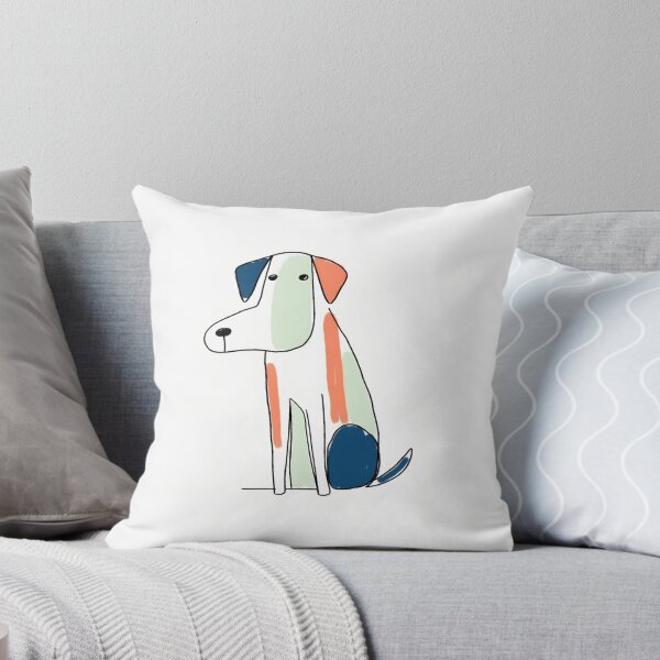 Artikelvorschau, Hund mit minimalistischen geometrischen bunten Linien entworfen und verkauft von Vera-lu.