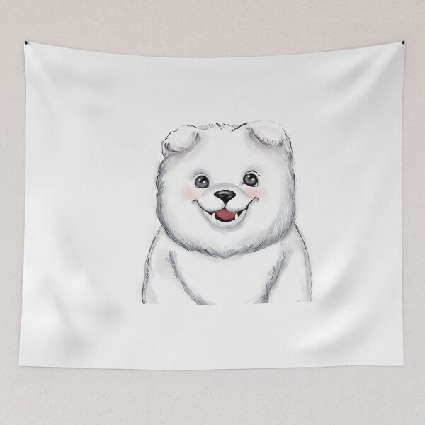 Item preview,  Björn, the Samoyed with a white background designed and sold by Ferelwing.