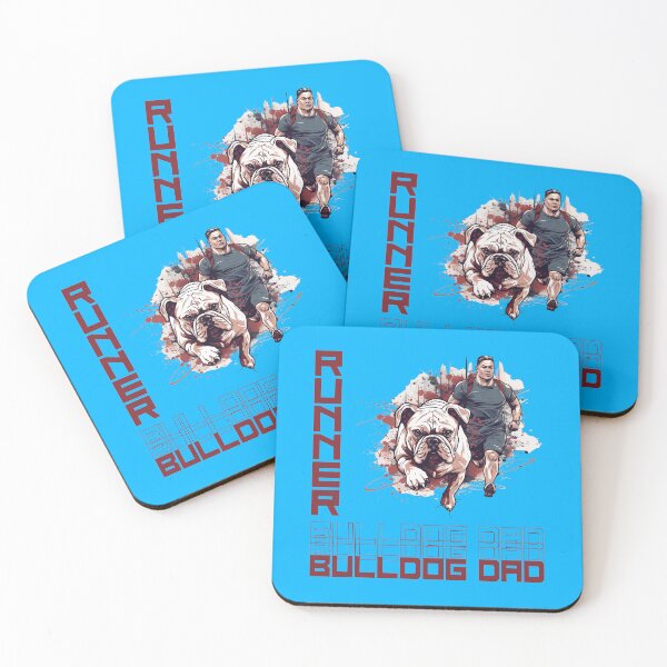 Item preview, English Bulldog Running Partner - A Motivating Design for Active Dog Dads designed and sold by brindled.