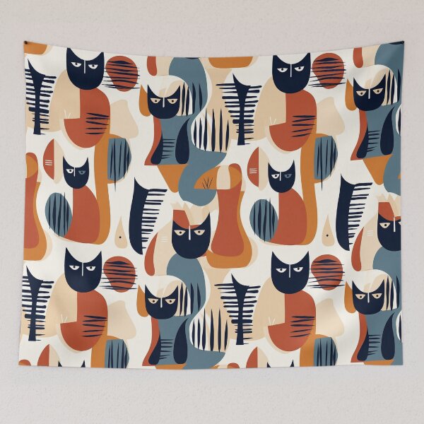 Item preview, Cats Pattern designed and sold by InkVibe.