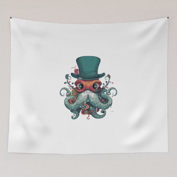 Item preview, Funny Ocean Gentleman Octopus Personality designed and sold by lessyun.