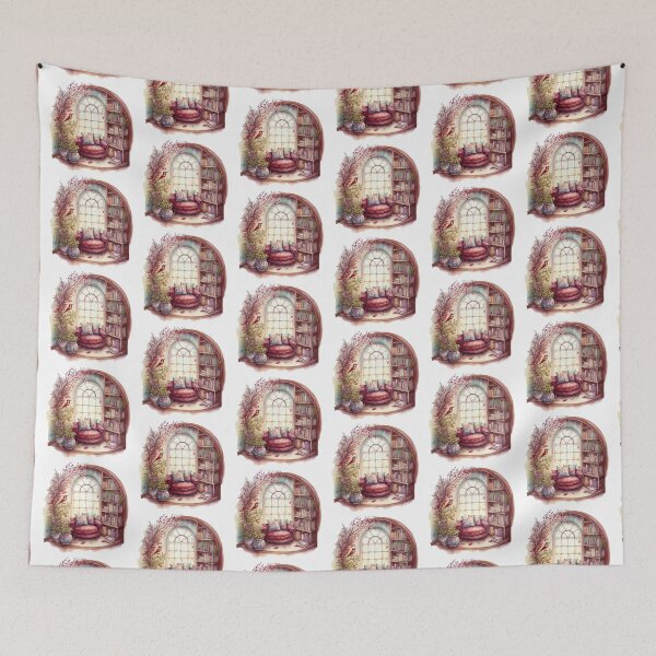 Item preview, Watercolor Cozy Reading Corner  designed and sold by DreamiDreams.