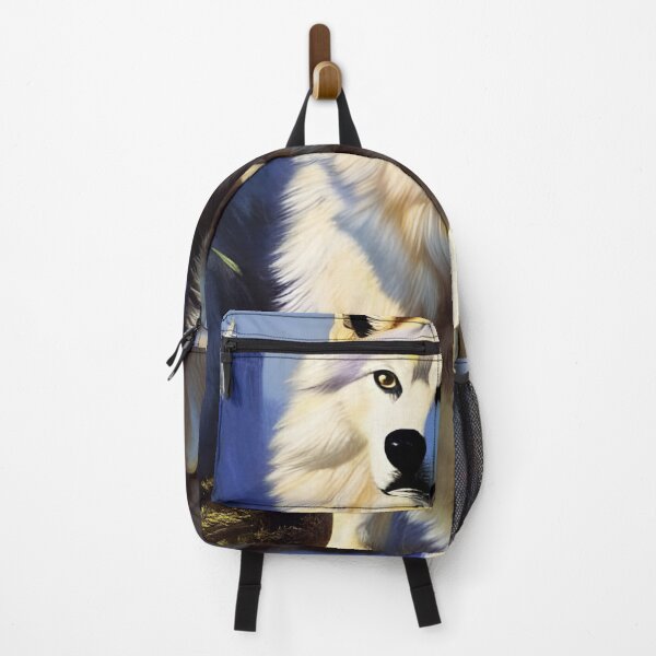 Item preview, White Wolf portrait, impasto, Ai Generated Art  designed and sold by ACC .