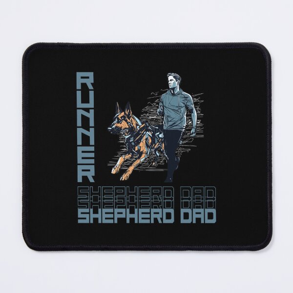 Item preview, German Shepherd Running Partner - A Motivating Design for Active Dog Dads designed and sold by brindled.