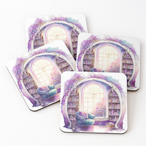 Item preview, Watercolor Cozy Reading Corner  designed and sold by DreamiDreams.