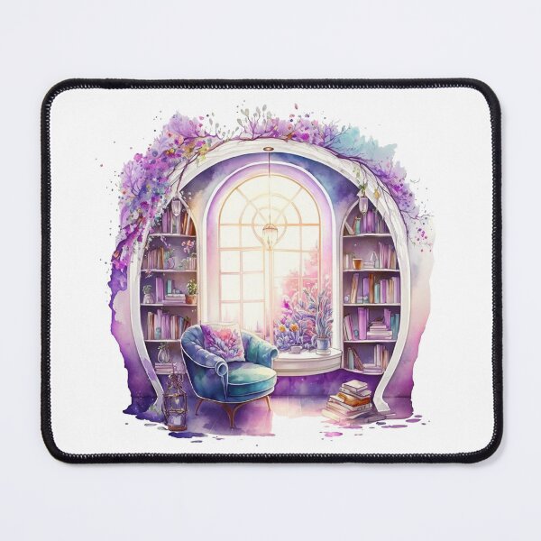 Item preview, Watercolor Cozy Reading Corner designed and sold by DreamiDreams.
