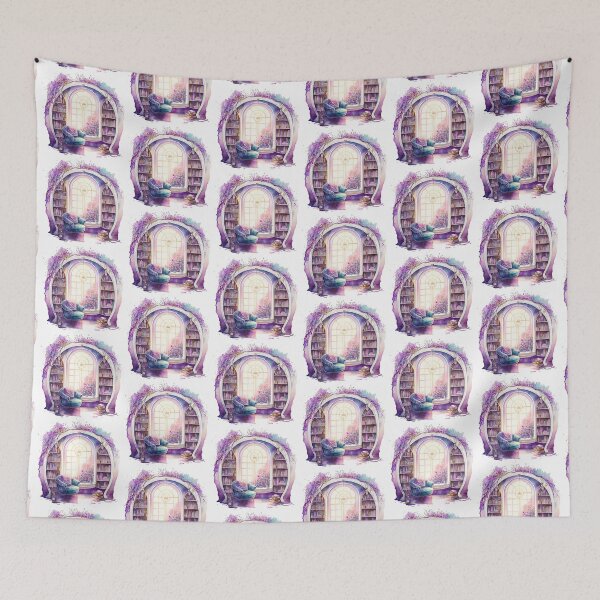Item preview, Watercolor Cozy Reading Corner  designed and sold by DreamiDreams.