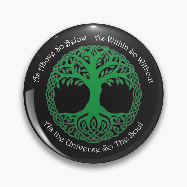 Item preview, Pagan Celtic Wiccan As Above So Below Green Tree designed and sold by SpikeWear.