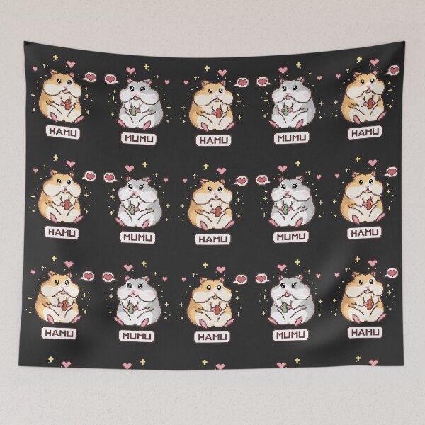 Item preview, Hamsters - Hamu & Mumu black designed and sold by Chaoticzarts.