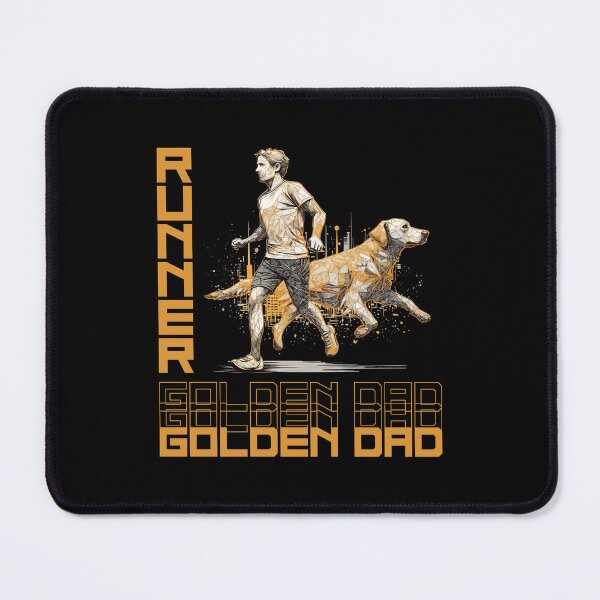 Item preview, Golden Retriever Running Partner - A Motivating Design for Active Dog Dads designed and sold by brindled.