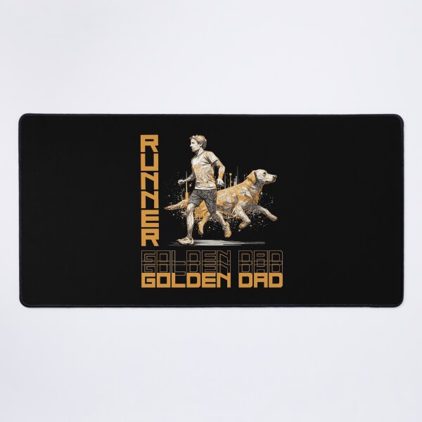 Item preview, Golden Retriever Running Partner - A Motivating Design for Active Dog Dads designed and sold by brindled.
