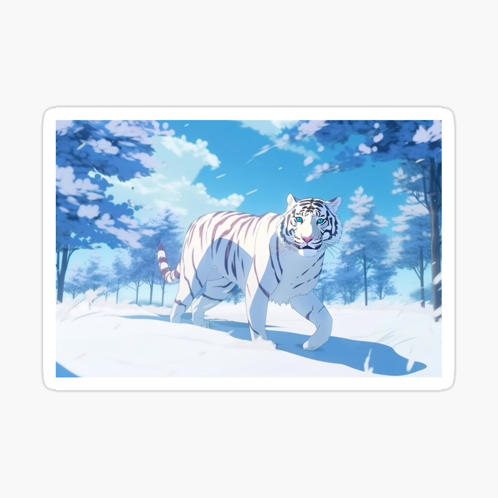 Expressive Tiger with Sunglasses in Anime Style. Perfect for Posters and  Web Stock Illustration - Illustration of wildlife, stripes: 280018954