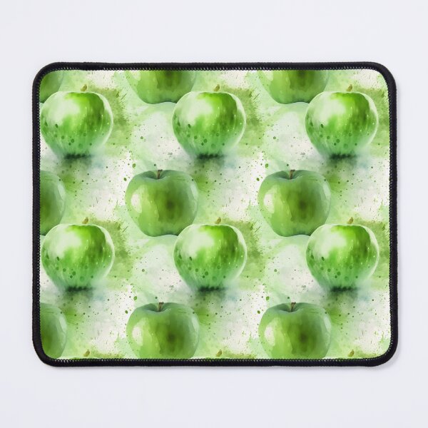 Item preview, Fresh Green Apple Watercolor in Bright Colors Watercolor Pattern designed and sold by ClairesPatterns.