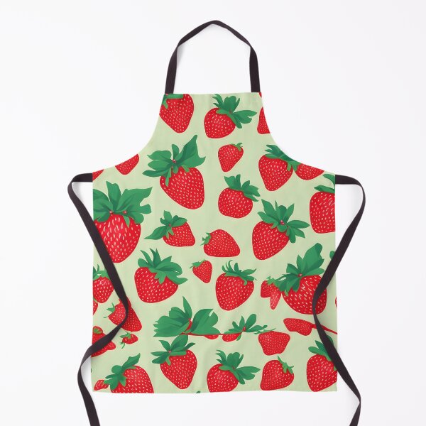 Item preview, Strawberry Fruits and Green Leaves Floral Patterns designed and sold by Wonder Of Light.