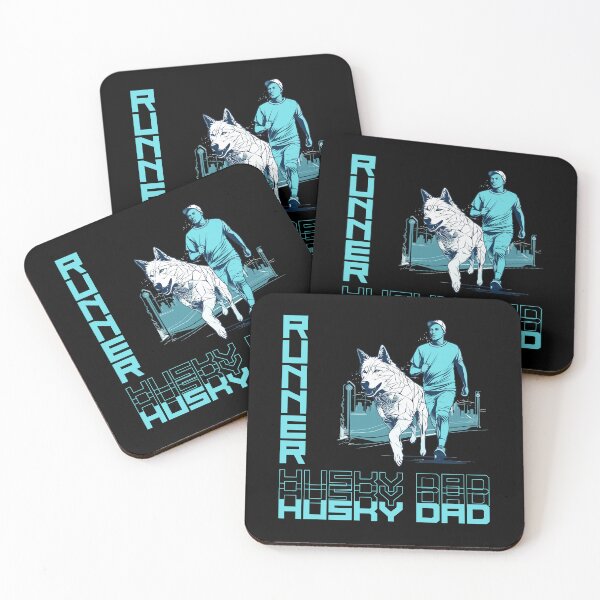 Item preview, Husky Running Partner: un diseño motivador para papás de perros activos designed and sold by brindled.