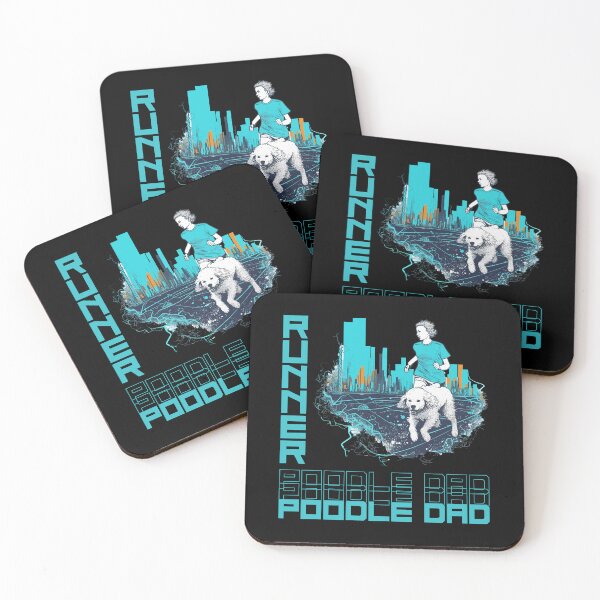Item preview, Poodle Running Partner - A Motivating Design for Active Dog Dads designed and sold by brindled.
