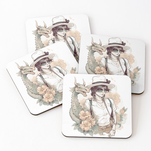 Item preview, Dragon Girl Floral Design designed and sold by AnimeGearHub.