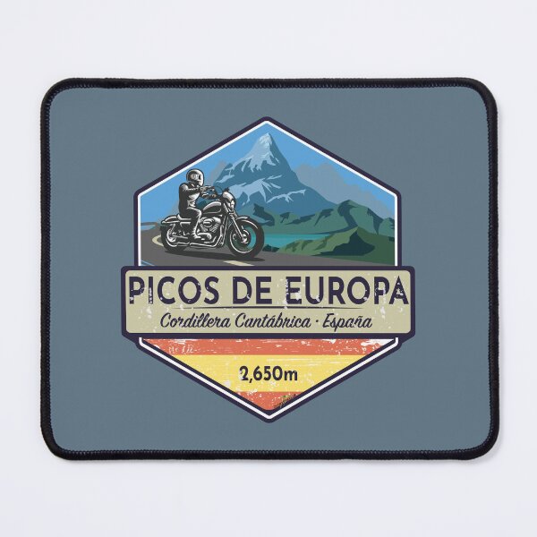 Item preview, Picos de Europa Motorcycle Spain Sticker T-Shirt 1 designed and sold by OuterShellUK.