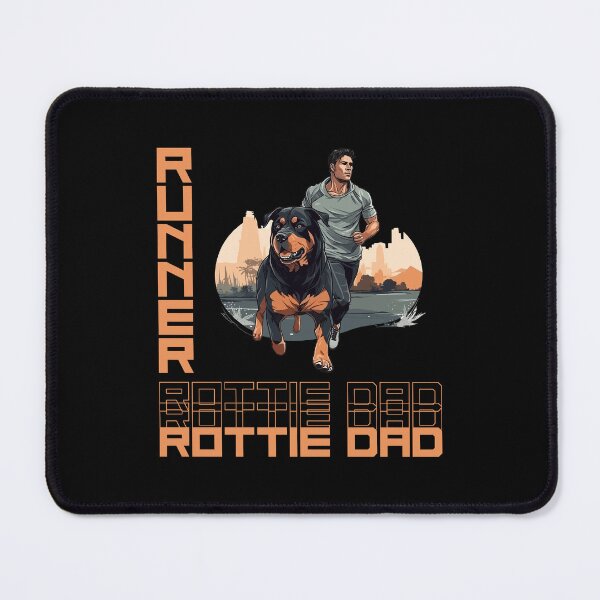 Item preview, Rottweiler Running Partner - A Motivating Design for Active Dog Dads designed and sold by brindled.