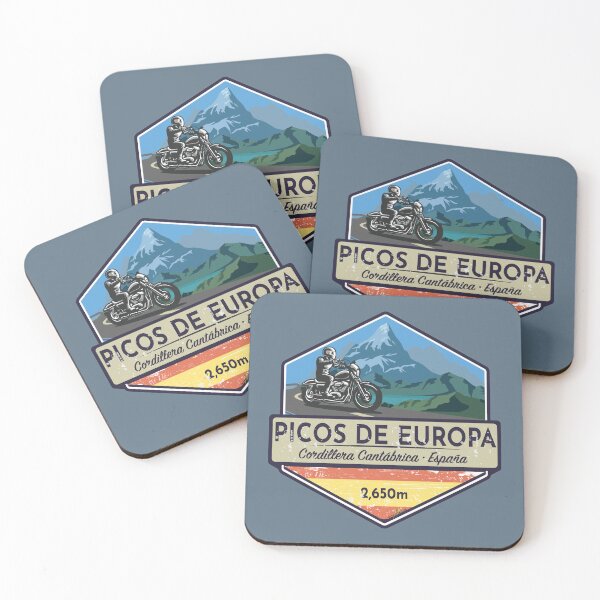 Item preview, Picos de Europa Motorcycle Spain Sticker T-Shirt 1 designed and sold by OuterShellUK.