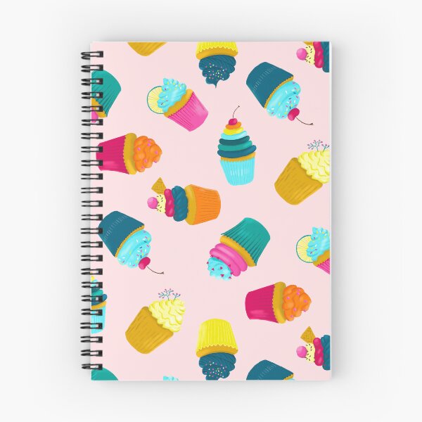 Artikelvorschau, bunte Cupcakes auf pink | nahtloses Muster entworfen und verkauft von colorofmagic.