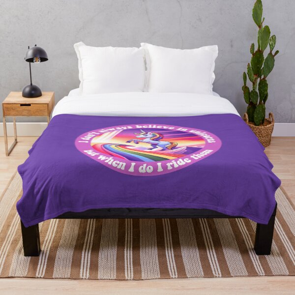 Item preview, I don't always believe in unicorns but when I do I ride them designed and sold by sadieillust.