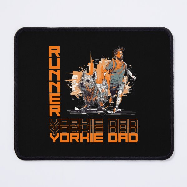Item preview, Yorkshire Terrier Running Partner - A Motivating Design for Active Dog Dads designed and sold by brindled.