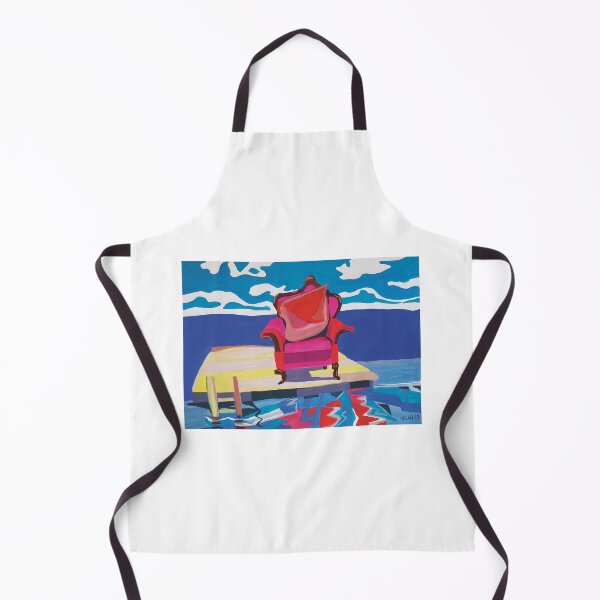 Item preview, Pink armchair on the dock of Long Beach Sebago Lake, Maine (1993) designed and sold by tigrootiger.