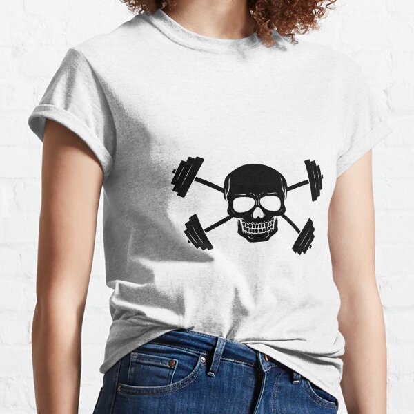 Skull & Crossed Barbells - Jolly Roger Classic T-Shirt