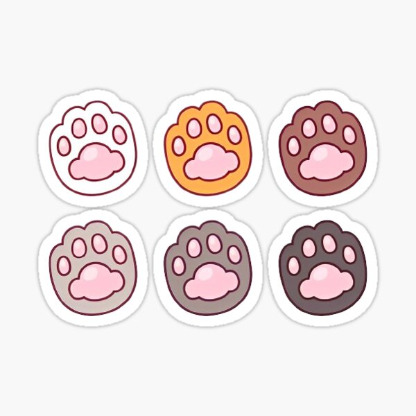 Item preview, Cat paws sticker pack designed and sold by Stickers N More.