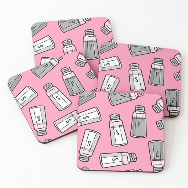 Item preview, salt and pepper shakers - pink designed and sold by littlearrow.