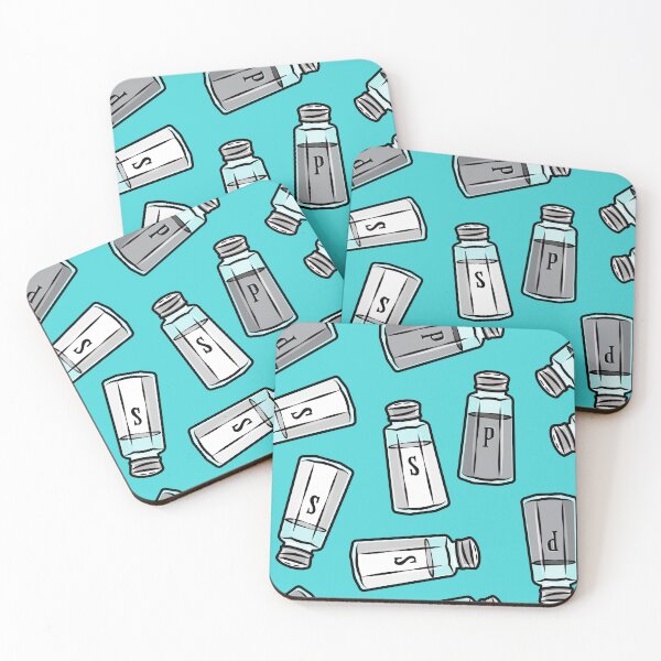 Item preview, salt and pepper shakers - teal designed and sold by littlearrow.