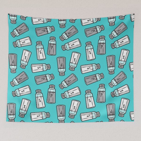 Item preview, salt and pepper shakers - teal designed and sold by littlearrow.