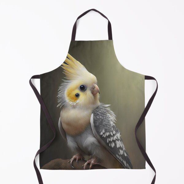 Artikelvorschau, Tiny Parrot with Gray Wings, Yellow Crest, and Small Beak entworfen und verkauft von FireScreen.