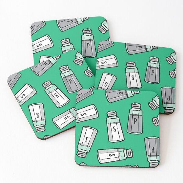 Item preview, salt and pepper shakers - green designed and sold by littlearrow.