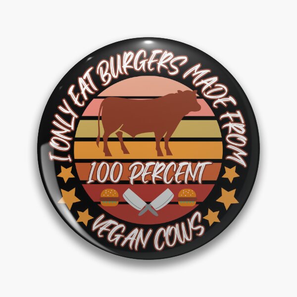 Artikelvorschau, Ich esse nur Burger von veganen Kühen entworfen und verkauft von BluePlanetMerch.