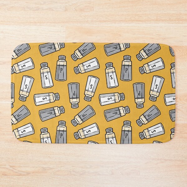 Item preview, salt and pepper shakers - mustard yellow designed and sold by littlearrow.