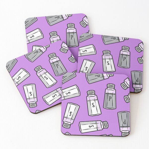 Item preview, salt and pepper shakers - purple designed and sold by littlearrow.