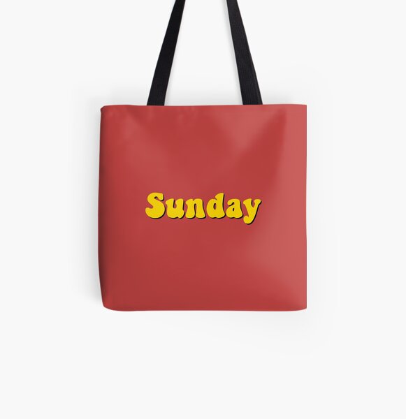 Sunday All Over Print Tote Bag