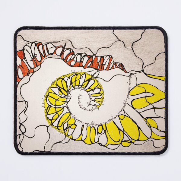Item preview, Neuro Calligraphy Red and Yellow designed and sold by ArtDesign-Marla.