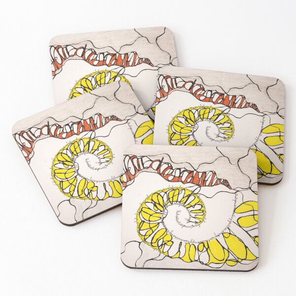 Item preview, Neuro Calligraphy Red and Yellow designed and sold by ArtDesign-Marla.